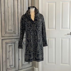Cotton Sweater, Coat or Dress with Hood from Peruvian Connection. Like New!